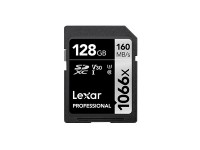 Lexar Professional 1066x SDXC 128GB UHS-I Card SILVER Series R160/W120 Class 10, U3, V30 (LSD1066128G-BNNNG)