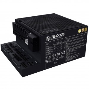 Lian Li EDGE GOLD 1000 80 PLUS Gold power supply, PCIe 5.1, ATX 3.1 - 1,000 watts, black, including USB hub (Edge Gold 1000W Black (with USB HUB))