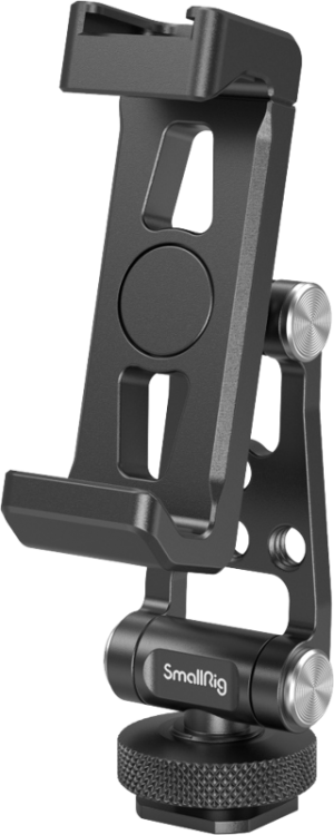 SMALLRIG 4382 METAL PHONE HOLDER WITH COLD SHOE MOUNT