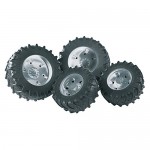 Bruder Twin Tyres with White Rims (03317)
