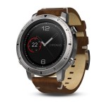 Garmin Fenix Chronos With Vintage Style Leather Watch band (010-01957-00)