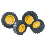 Bruder Twin Tyre Set with Rims (03314)