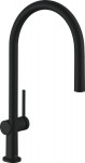 Hansgrohe Talis M54, 210 1jet Ar Izvelkamu Galu Melns Matēts (72802670)