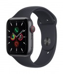 Apple Watch SE GPS + Cellular 44mm Space Grey Aluminium Case with Midnight Sport Band - Regular MKT33EL/A