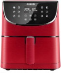 Cosori Air Fryer 5.5L XXL 1700W Red with Digital LED Touch Screen 11 Programmes (‎CP158-AF)