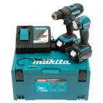 Makita DHP482 + DML815 + 2x 3.0Ah Battery + DC18RC Battery Charger