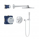 Grohe SmartControl ar Apaļu Galvu Dušas Kompl. Iebūv. (34705000)