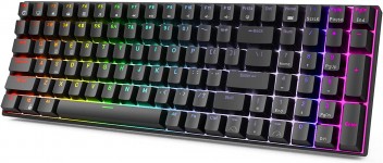 ROYAL KLUDGE RK100 Black, Brown Switch, US (RK100-B-B)