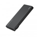 VEGER TC130 Fast Charging PowerBank - 25.000 mAh - With Type-C & Lightning Cable Built-In - Black