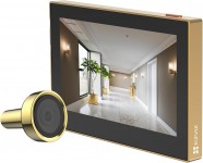 Ezviz CP2 Wire-Free Peephole Door Viewer Gudrā Wi-Fi Durvju Actiņa Gold