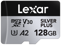 Lexar microSDXC Silver Plus 1066x UHS-I/U3/A2/4K R205/W150 (V30) 128GB (LMSSIPL128G-BNANG)