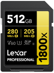 Lexar SDXC Pro 1800x U3 UHS-II R280/W205 (V60) 512GB (LSD1800512G-BNNNG)