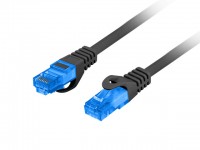 Lanberg Patchcord S/FTP CAT.6A 10m Black (PCF6A-10CC-1000-BK)