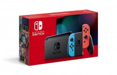 Nintendo Switch V2 2019 with Neon Blue and Neon Red Joy‑Con