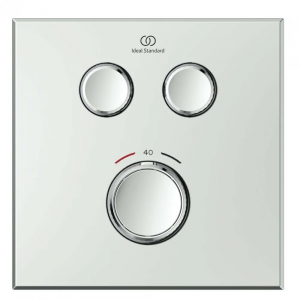 Ideal Standard Ceratherm Navigo Iebūvējamā Termostata Jaucējkrāns Dušai un Vannai Ārējā Daļa (A7302AA)