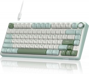 ROYAL KLUDGE R75 Sky Cyan, K Silver Switch, US (R75-SC-KS)