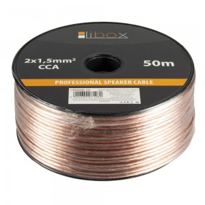 Libox Audio Vads 2x1,50mm (LB0008-50) 50m Transparent