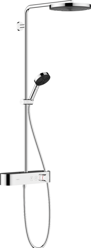 Hansgrohe Pulsify S Showerpipe 260 1jet with ShowerTablet Select 400 Dušas Sistēma Hroms (24220000)