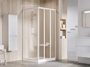 Ravak Shower Fixed Wall APSS-75 198 White+Glass Grape (940301R2ZG)