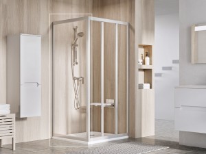 Ravak Shower Fixed Wall APSS-75 198 Satin+Polystyrene Transparent (94030UR2Z1)