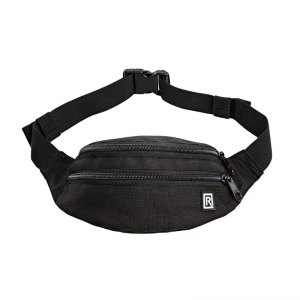 BlackRapid Waist Pack with 2 Zippered Pockets and Adjustable Belt Black