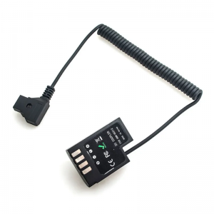 Caruba Panasonic DMW-DCC12 Full Decoding Dummy Battery + D-TAP B-Type Port (spring cable)