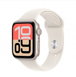 Apple Watch SE 3 GPS 40mm Starlight Aluminium Case with Starlight Sport Band - M/L (MEH54ET/A)