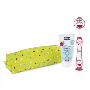 Chicco Oral Care Set 36m+Drops Hippo (12099100000)