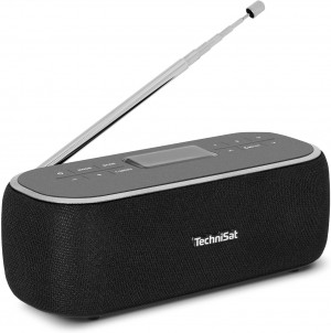 TechniSat VIOLA BT 1 Portable Bluetooth Speaker with DAB+ Digital Radio Black/Grey