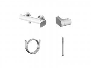 Ravak Eleganta Wall-Mounted Shower Tap with Set Chrome (X07S138)