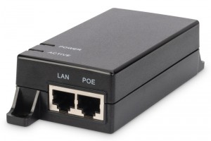 Power supply/adapter PoE 802.3af, max. 48V 15.4W Gigabit 10/100 / 1000Mbps, active