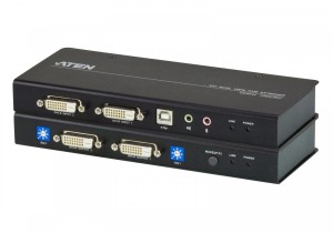 KVM Extender USB DVI DualView Cat 5 1024x768