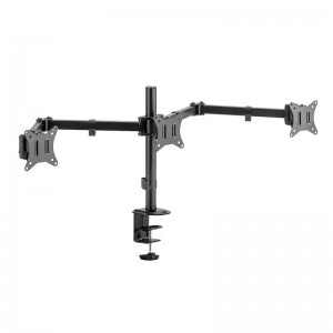 Triple monitor mount 17 -27 inches, max 7kg each arm