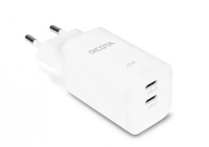 65W GaN Charger, 2x USB-C, White