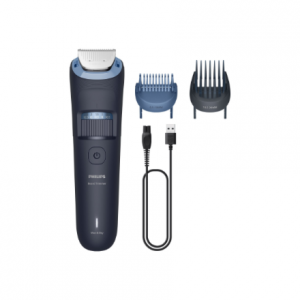 Philips BT3665/15 Series 3000 Beard Trimmer, Wet and Dry, Blue