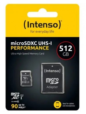 Intenso microSDXC 512GB Class 10 UHS-I U1 Performance