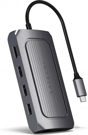 Satechi USB4 Multiport Adapter with 8K HDMI space gray