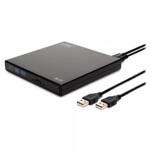 SAVIO AK-43 optical disc / External Slim drive DVD±R/RW CD±R/RW Black
