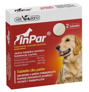 VETAGRO InPar - deworming tablet for dogs - 2 pcs