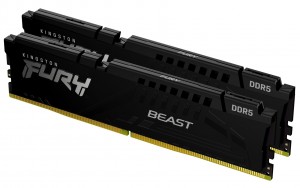 Kingston Technology FURY Beast 64GB 5600MT/s DDR5 CL36 DIMM (Kit of 2) Black