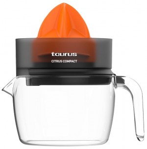 Taurus CITRUS COMPACT Hand juicer 30 W Black, Orange, Transparent