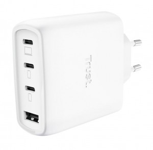 MOBILE CHARGER WALL MAXO 65W/4-PORT GAN WHITE 26068 TRUST