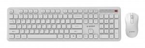 KEYBOARD +MOUSE WRL ENG/WH KBS-WPS-01-W GEMBIRD