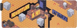 Minecraft XXL Glow-in-the-Dark Mouse Pad | 80 x 30 cm