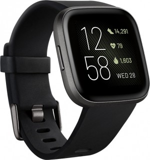 Fitbit Versa 2, melns/karbona