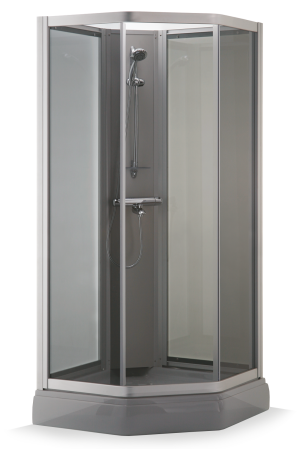 Baltijos Brasta VAIVA PLUSS Shower Enclosure 90x90 Tinted Gray