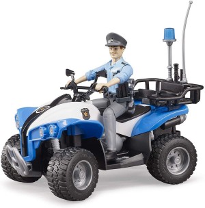 Bruder Quad With Policeman and Accessories (63010)
