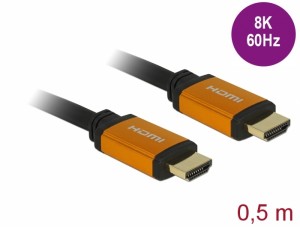 Delock HDMI Cable v2.1 8K 60Hz black 0,5m (85726)
