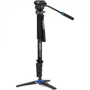 Benro A38FDS2PRO Classic Video Monopod with S2 Pro Flat Base Fluid Video Head