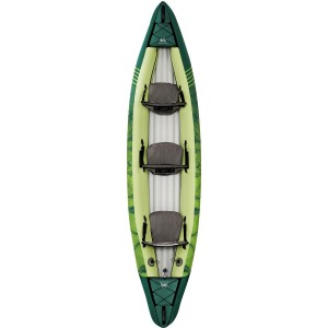 Aqua Marina Ripple-370 Recreational Canoe 3-person. Inflatable deck. 2-in-1 Convertible paddle set x2. Canoe seat x3. (RI-370)